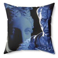 Julius Caesar & Venus Throw Pillow, 16x16, One Sided