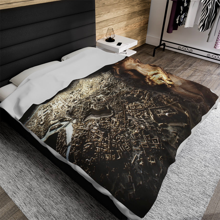 Rome & Its Capitoline Jupiter 60x80 Fleece Blanket
