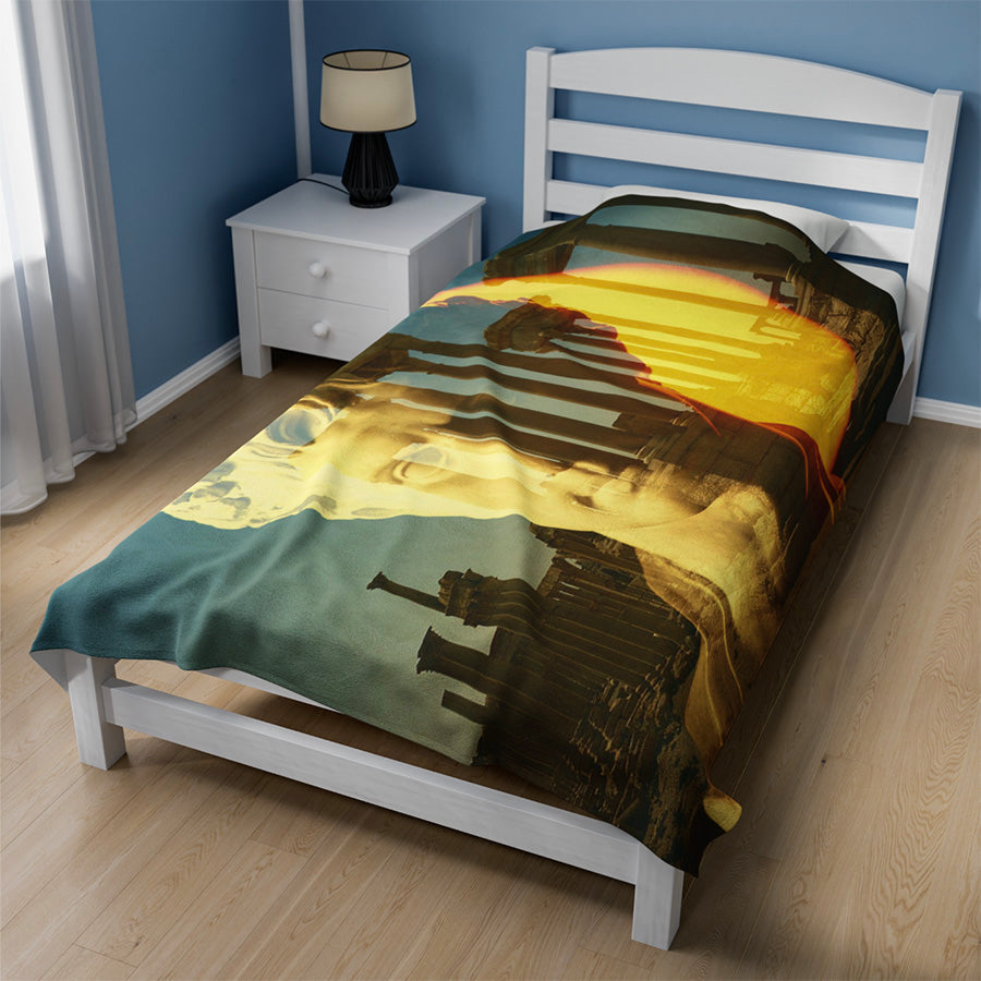 Augustus's Sun On Palmyra 60x80 Fleece Blanket