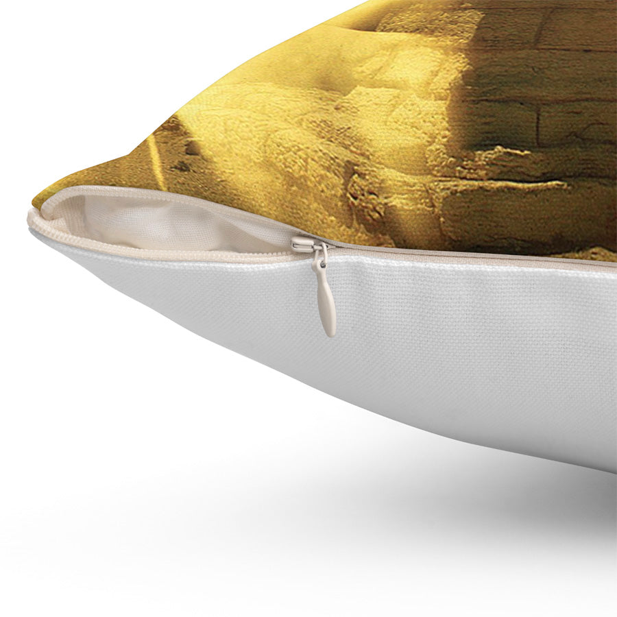 Augustus's Sun On Palmyra Throw Pillow, 16x16, One Sided