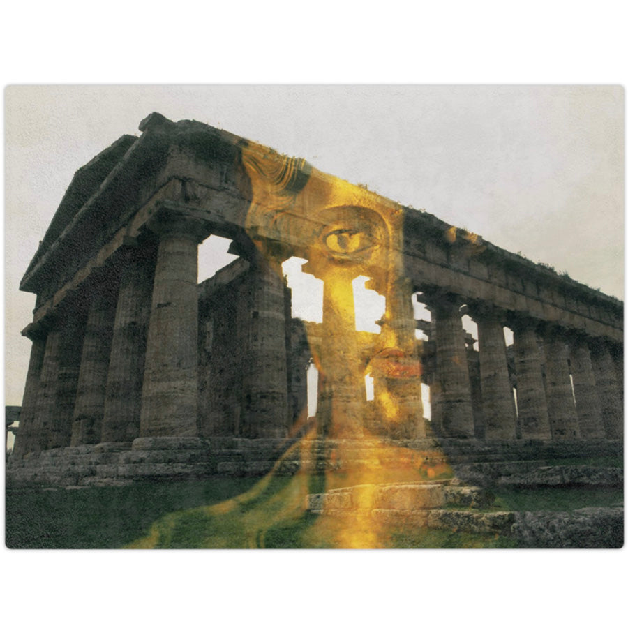 Dionysus and His Temple Luxury Blanket - Sacred Divine Comfort