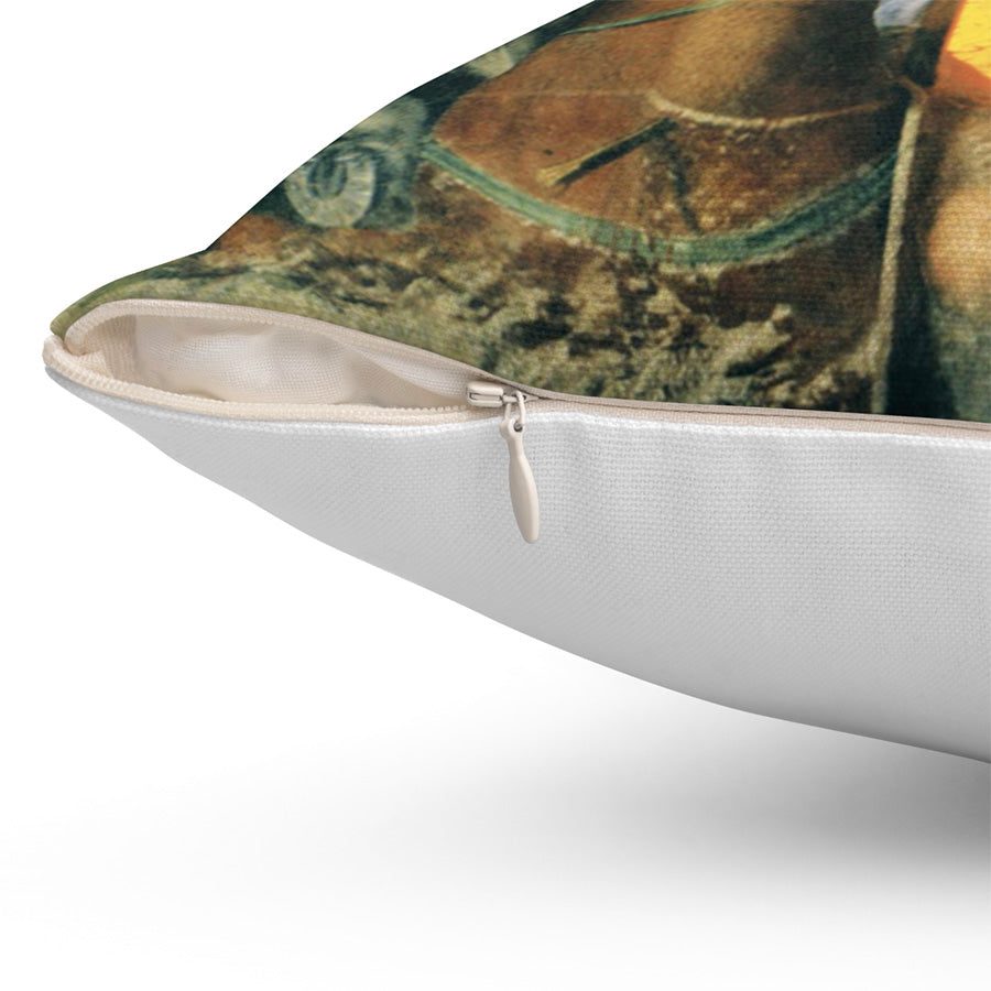 The Roman Fortress Throw Pillow, 16x16, One Sided