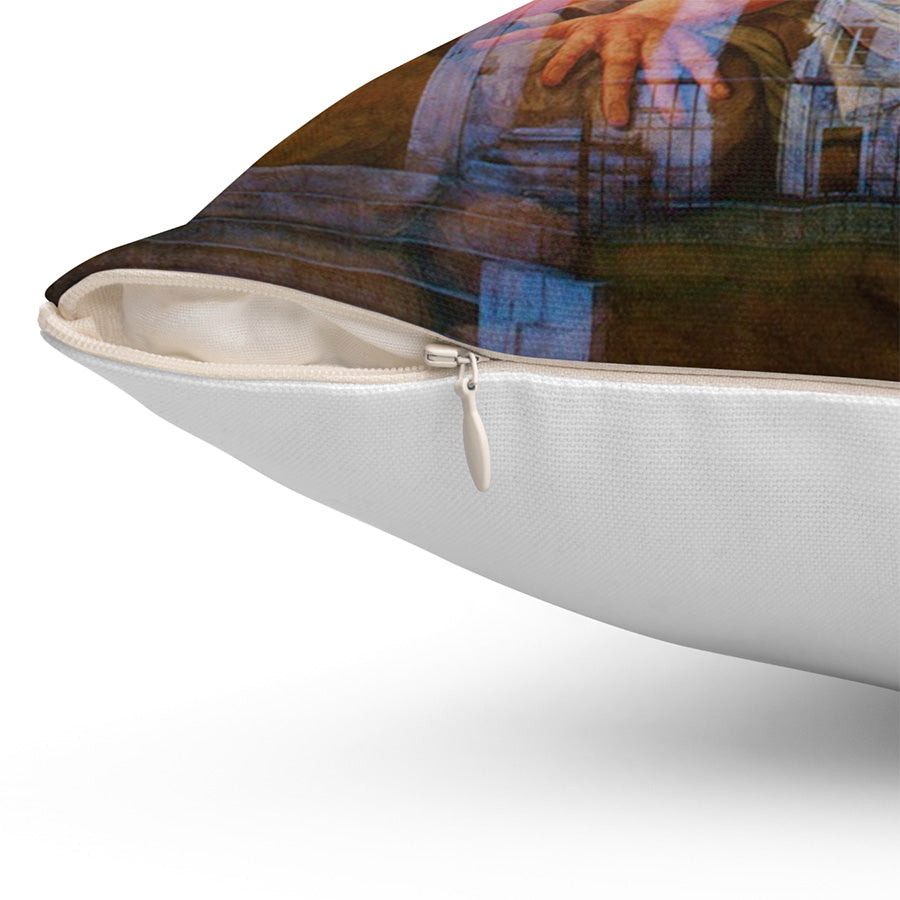 The Fall Of The Titans Throw Pillow, 16x16, One Sided
