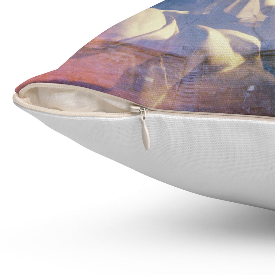 Venus The Galata & The Theater In Orange Throw Pillow, 16x16, One Sided