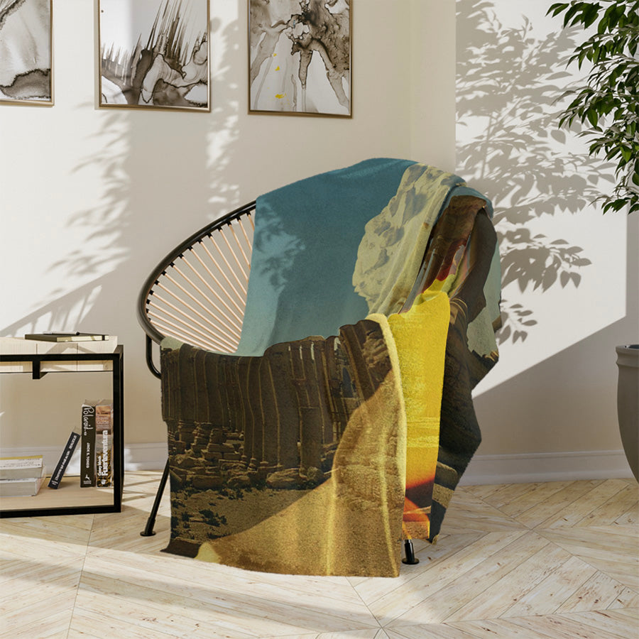 Augustus's Sun On Palmyra 60x80 Fleece Blanket