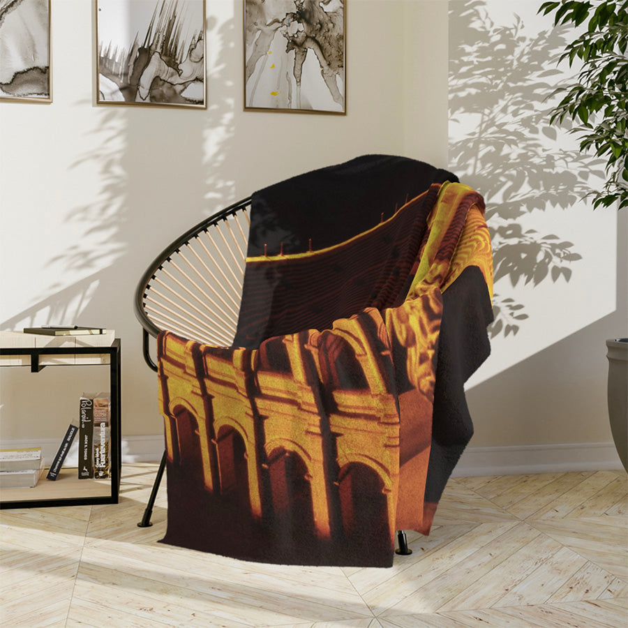 Flavian Amphitheater Luxury Blanket - Imperial Monumentality Comfort