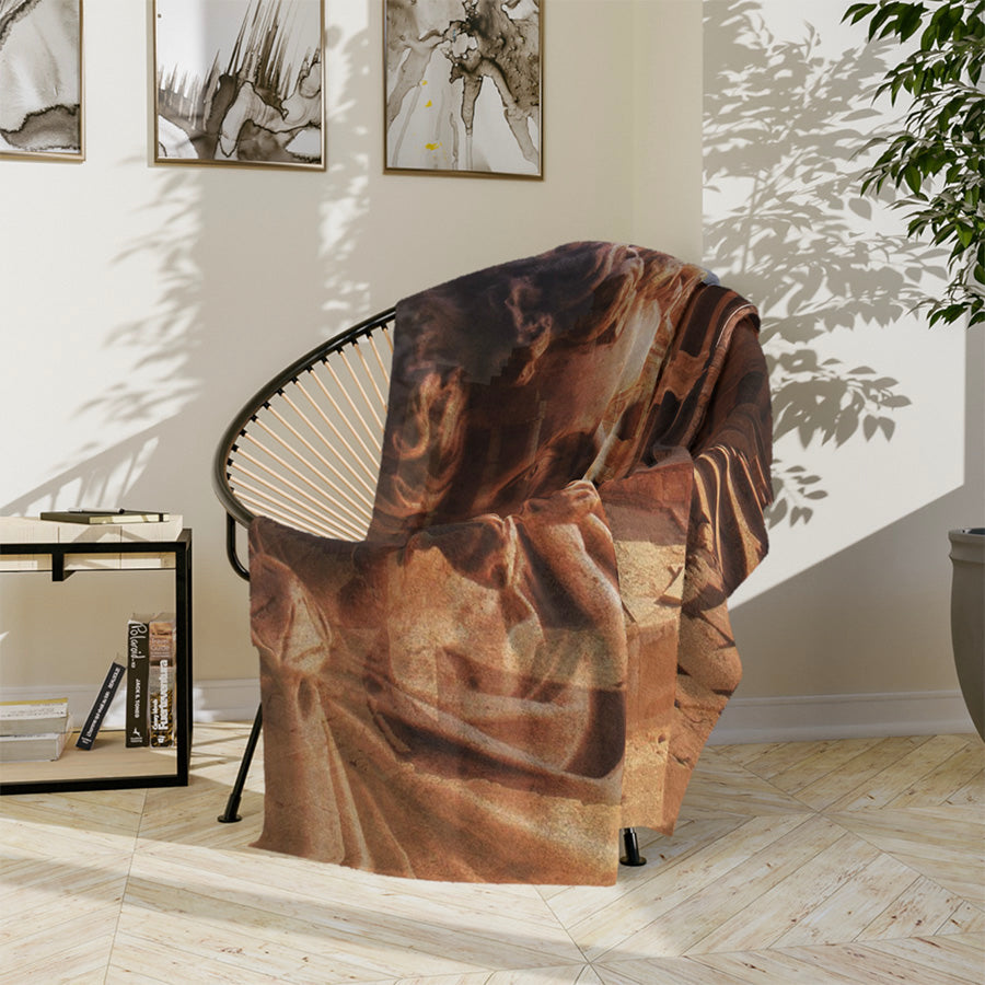 Setimius Severus & The Theater Of Sabrata 60x80 Fleece Blanket