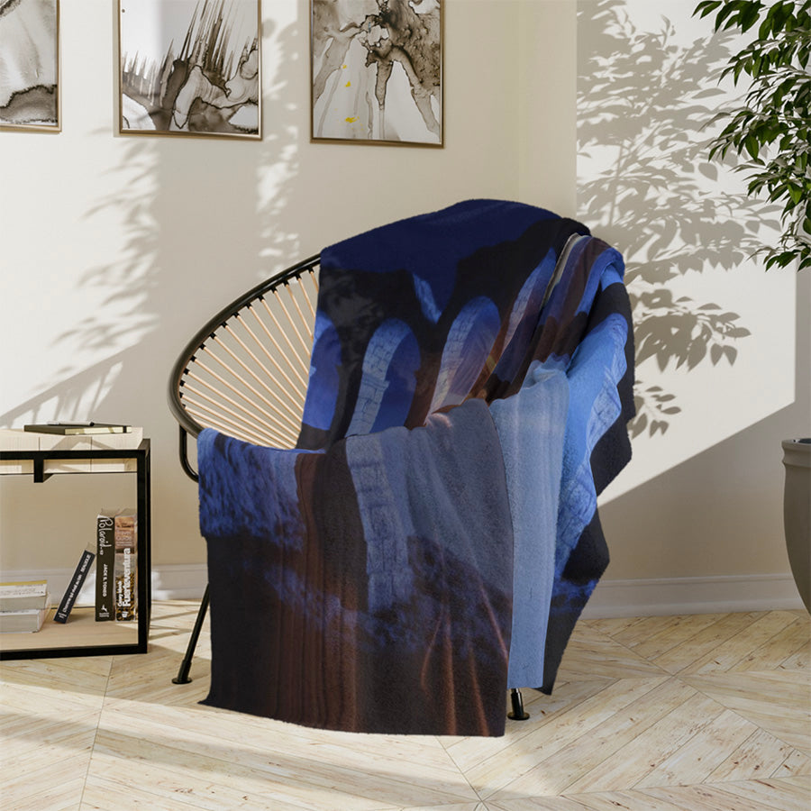 The Aqueduct & His Goddess 60x80 Fleece Blanket