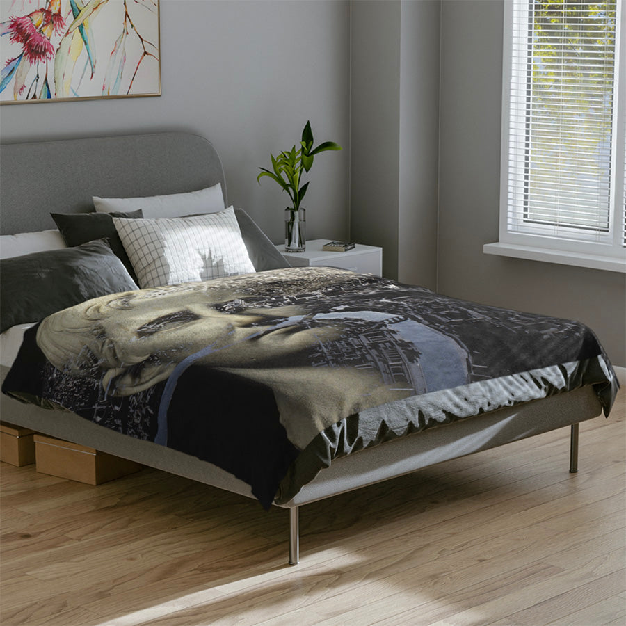Augustus & The City Of Rome 60x80 Fleece Blanket
