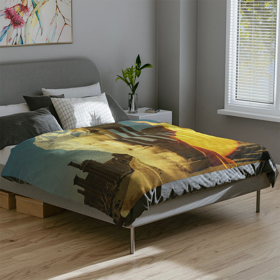 Augustus's Sun On Palmyra 60x80 Fleece Blanket