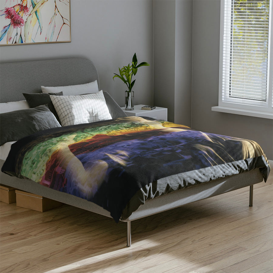 Diana Oversees Rome Luxury Blanket - Divine Guardian Comfort