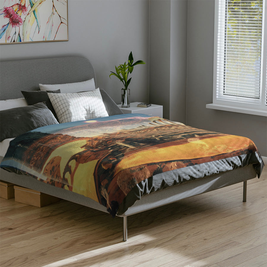 Streets Of The Empire 60x80 Fleece Blanket