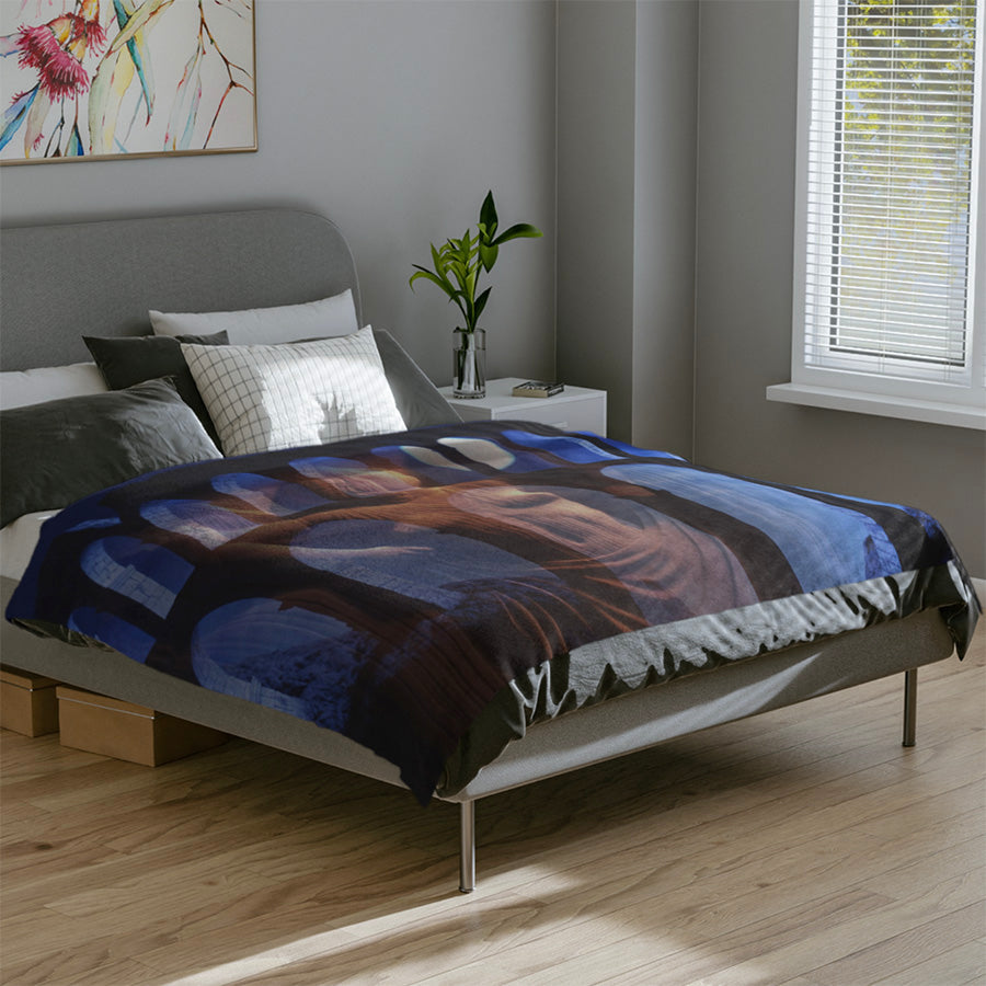 The Aqueduct & His Goddess 60x80 Fleece Blanket