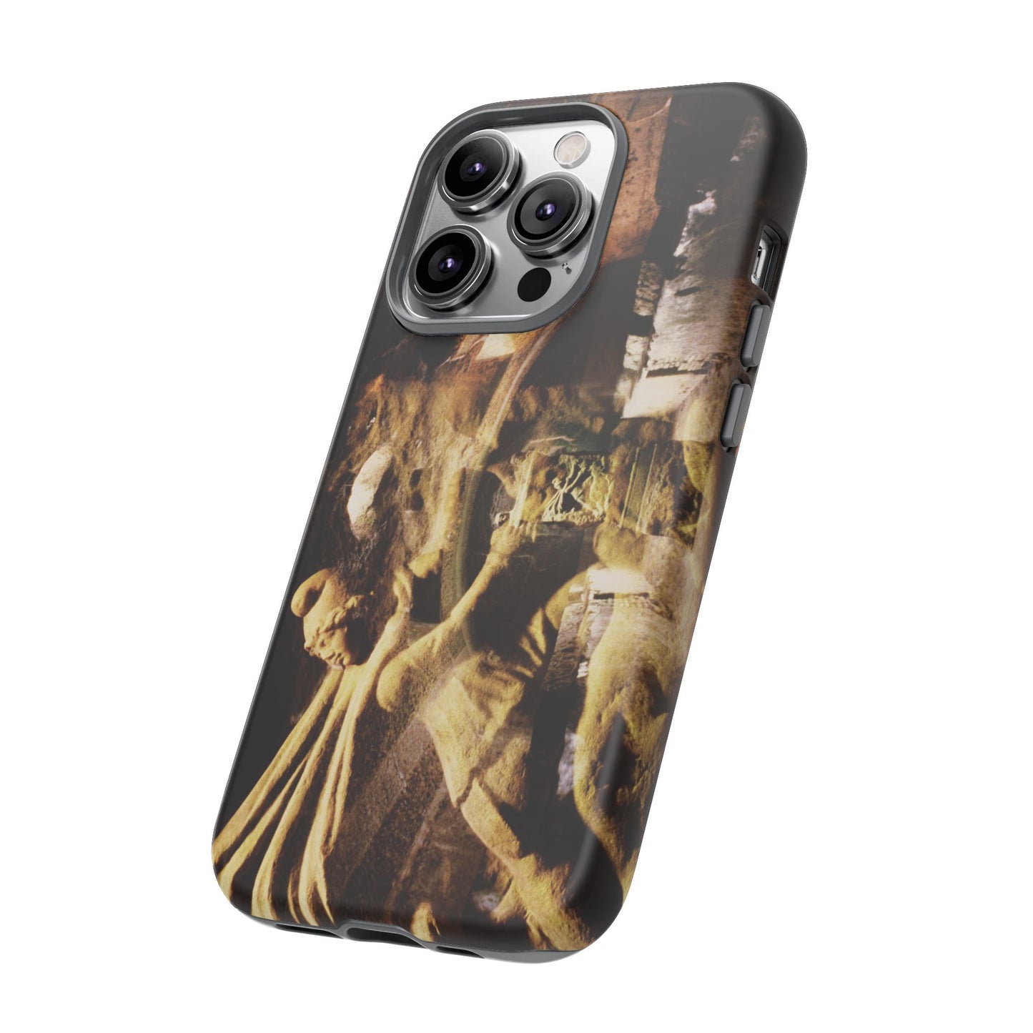 Mithras in his mithraeum of ancient Ostia Phone Cases