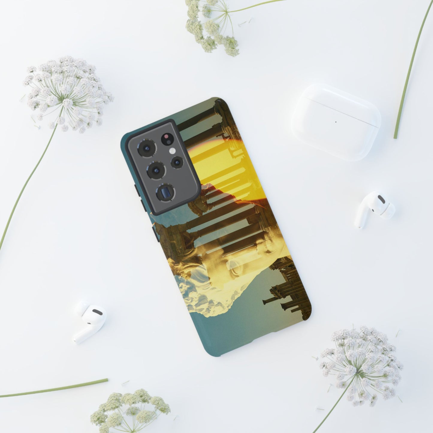 Augustus's Sun on Palmyra Phone Cases