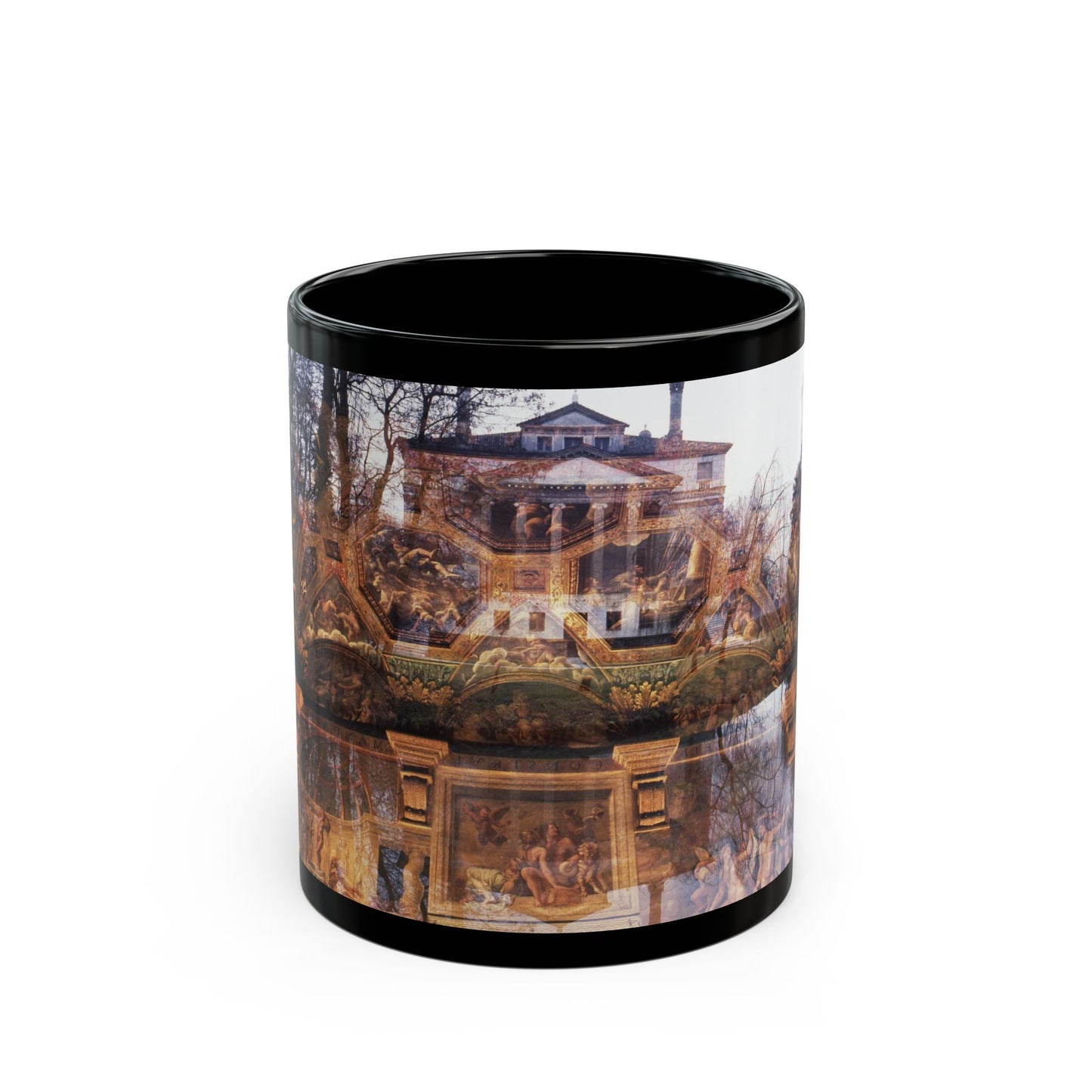 The Villa Malcontenta 11oz Black Mug