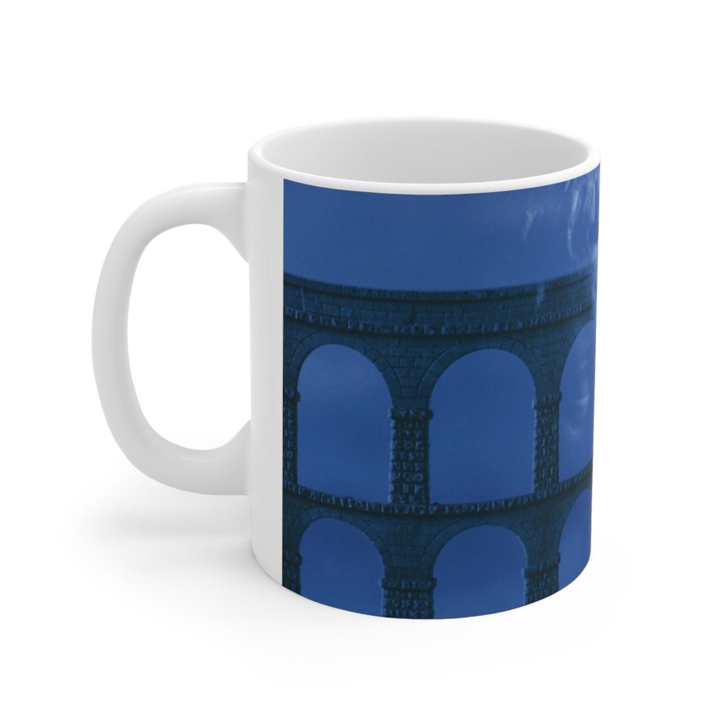 Claudius Aqueduct White Mug - Engineering Excellence Cup