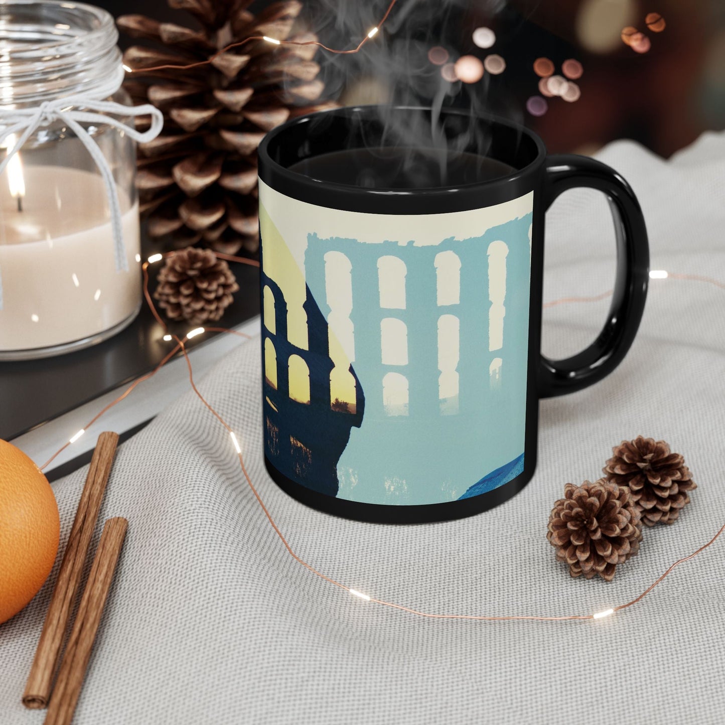 The Ages of Man 11oz Black Mug