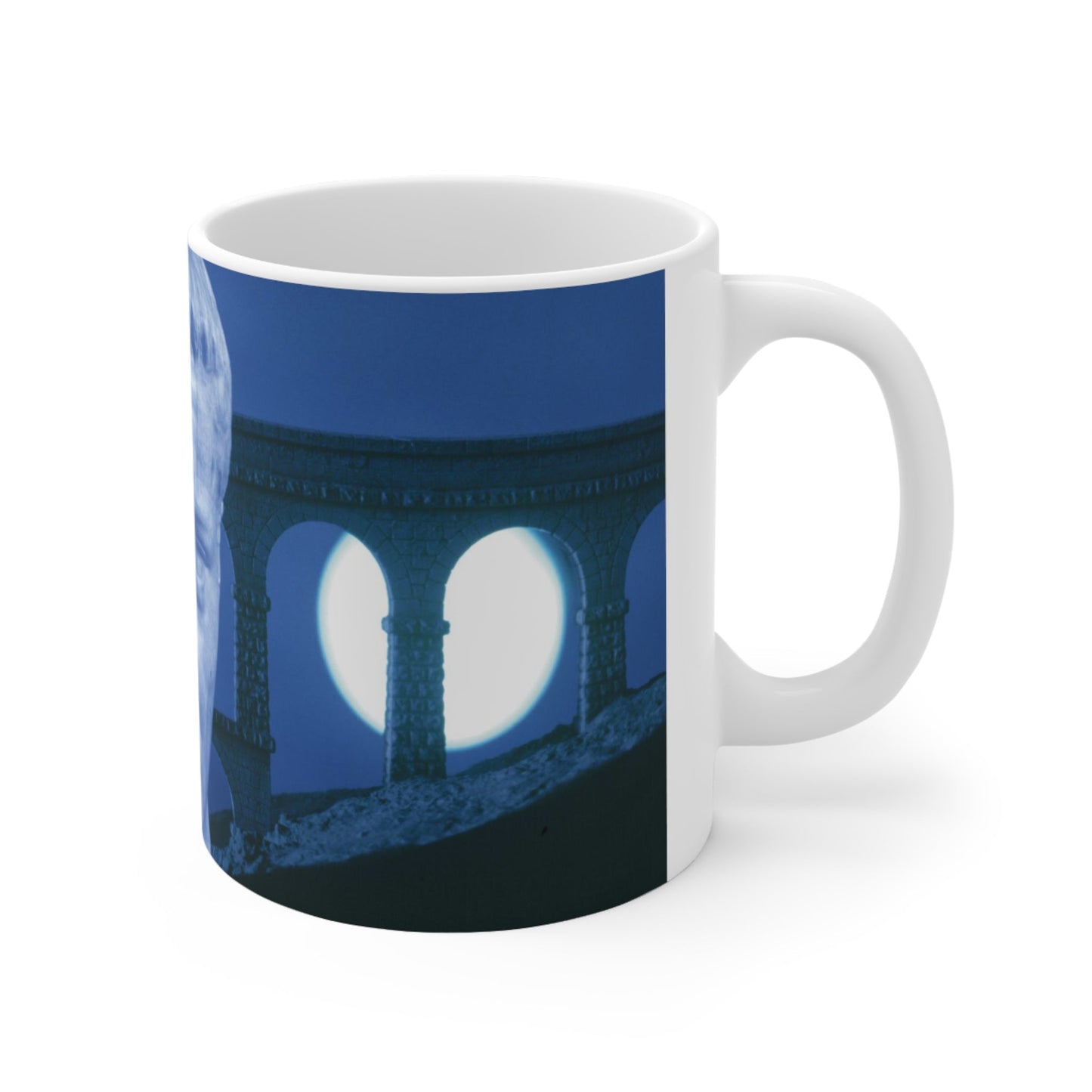 Claudius Aqueduct White Mug - Engineering Excellence Cup