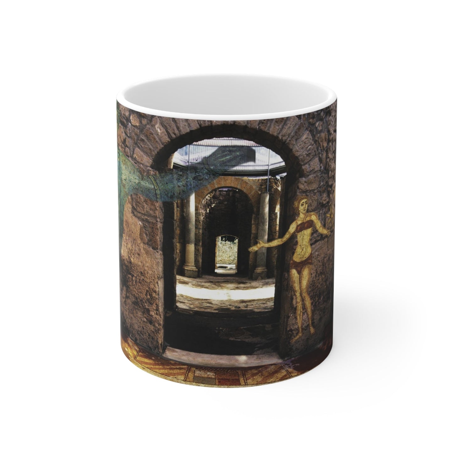 Mosaics of the Thermal Baths of Villa Armerina Mug 11oz