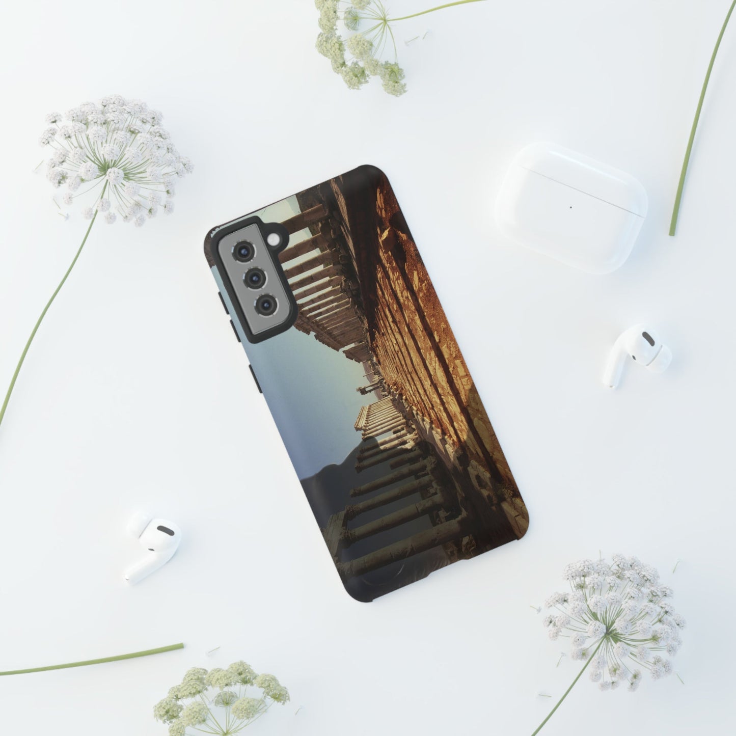 Traiano in the Colonnade of Apamea Phone Cases
