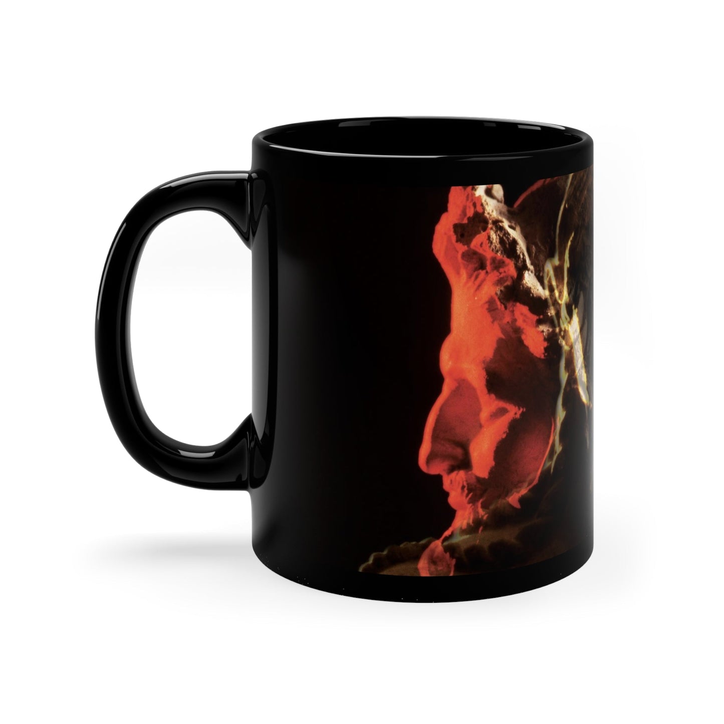Apollo and Two Faced Janus 11oz Black Mug