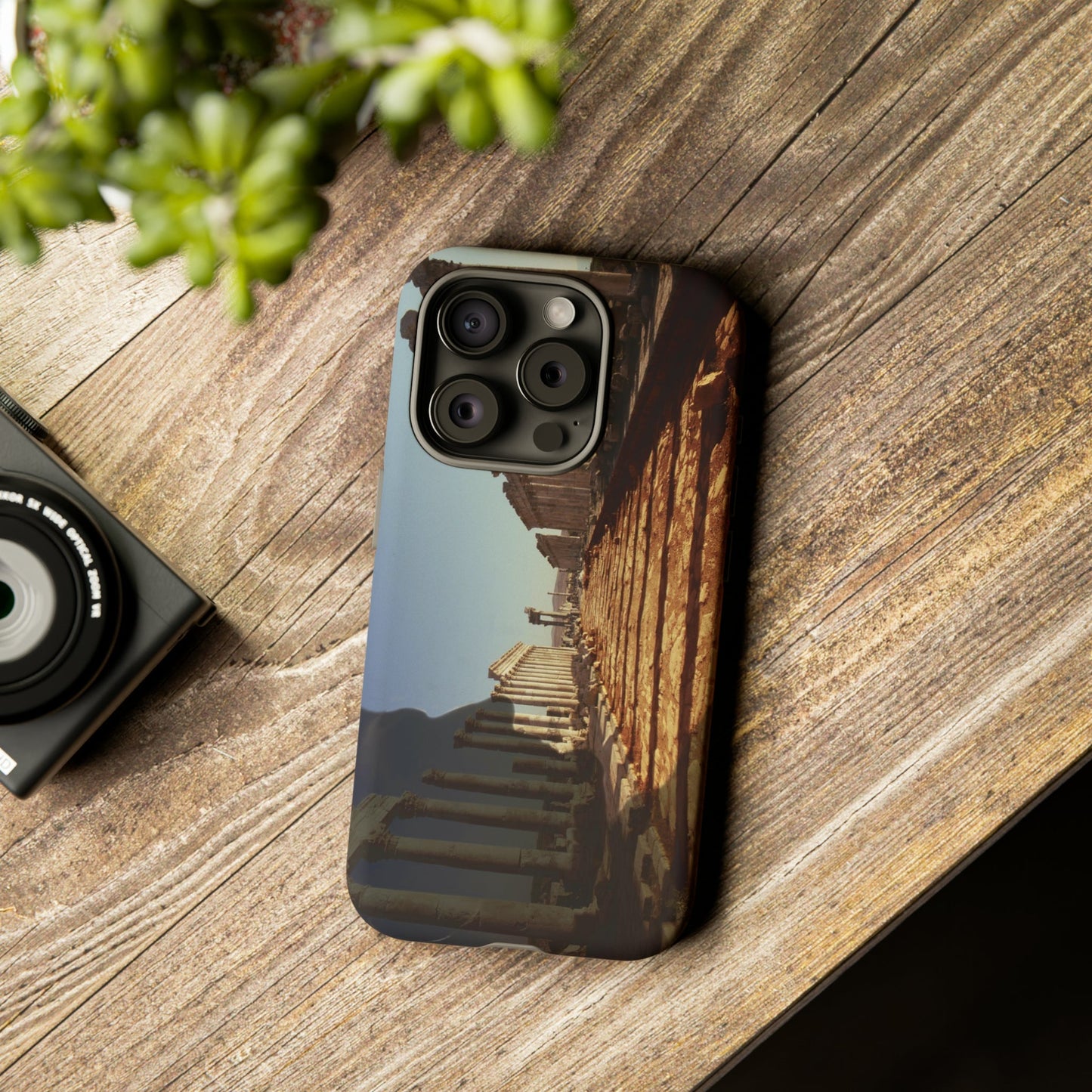 Traiano in the Colonnade of Apamea Phone Cases