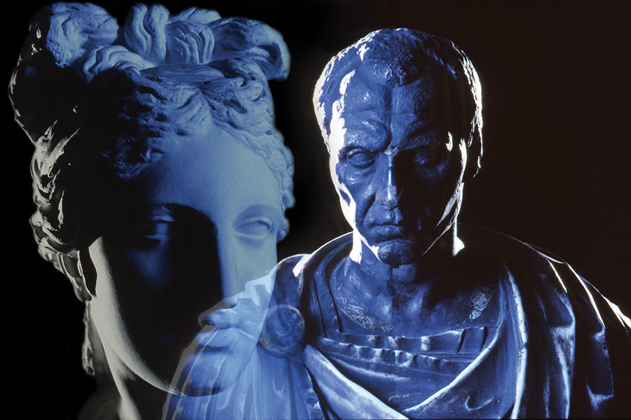 Julius Caesar and Venus Acrylic Print - Divine Ancestry Art