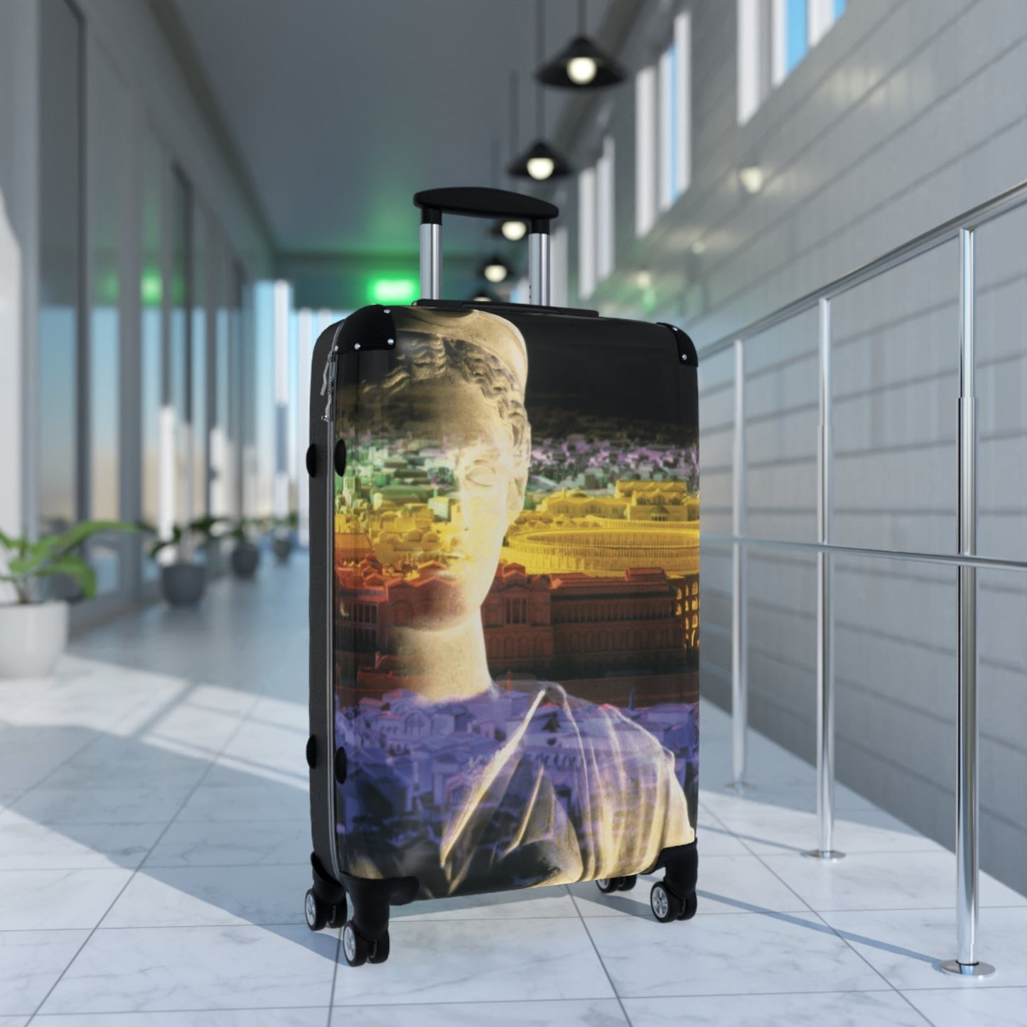 Diana Oversees Rome Travel Luggage - Divine Guardian Suitcase