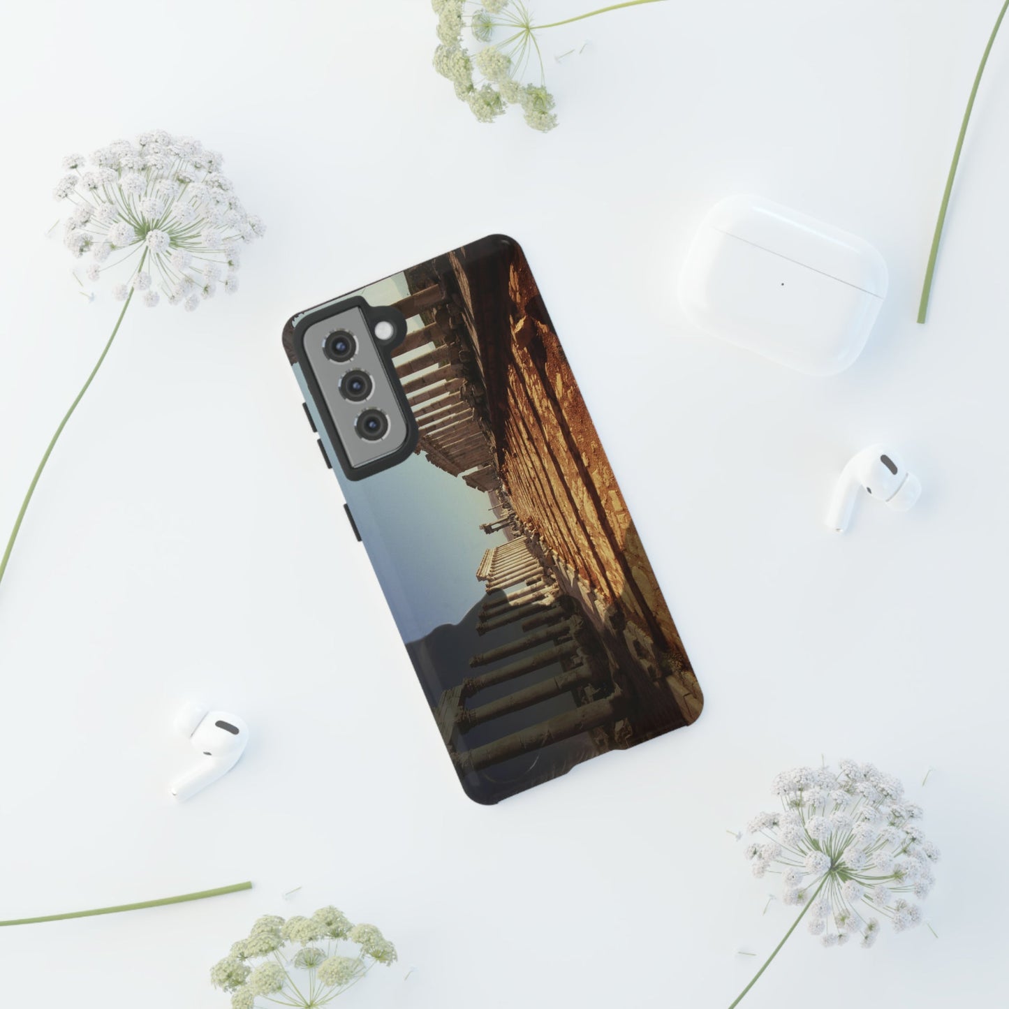 Traiano in the Colonnade of Apamea Phone Cases