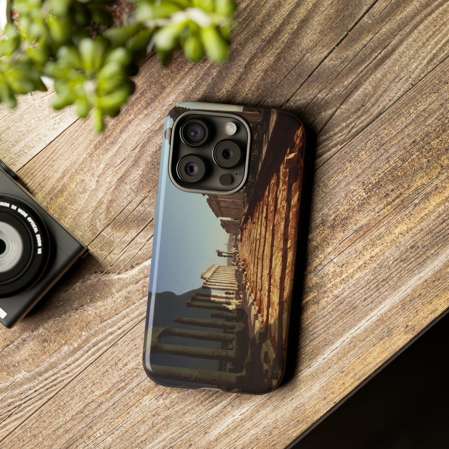 Traiano in the Colonnade of Apamea Phone Cases