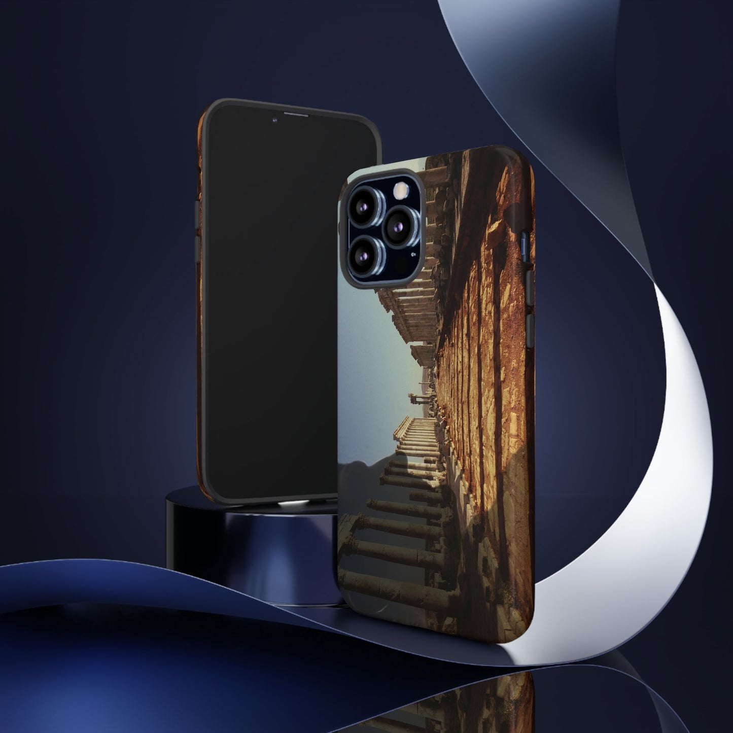Traiano in the Colonnade of Apamea Phone Cases