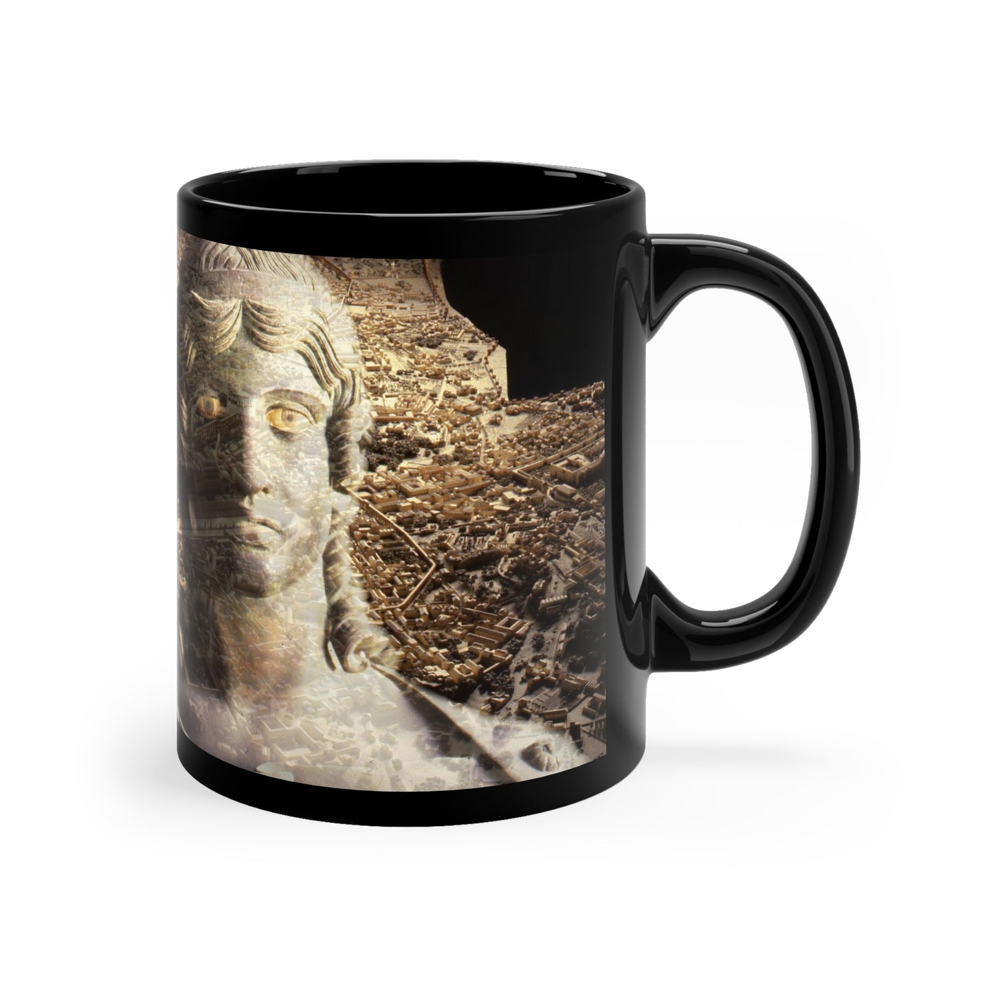 The Muse of Rome 11oz Black Mug
