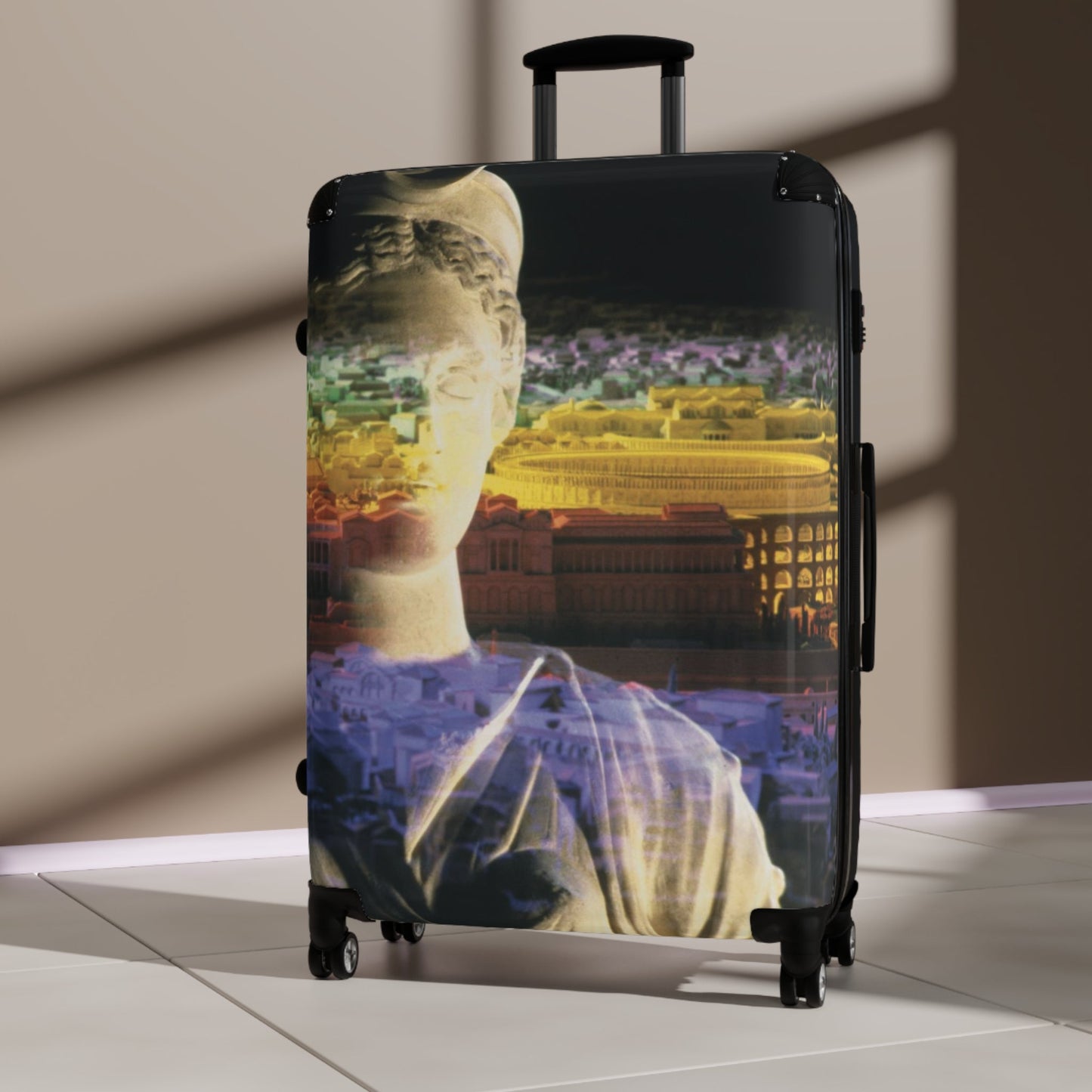 Diana Oversees Rome Travel Luggage - Divine Guardian Suitcase