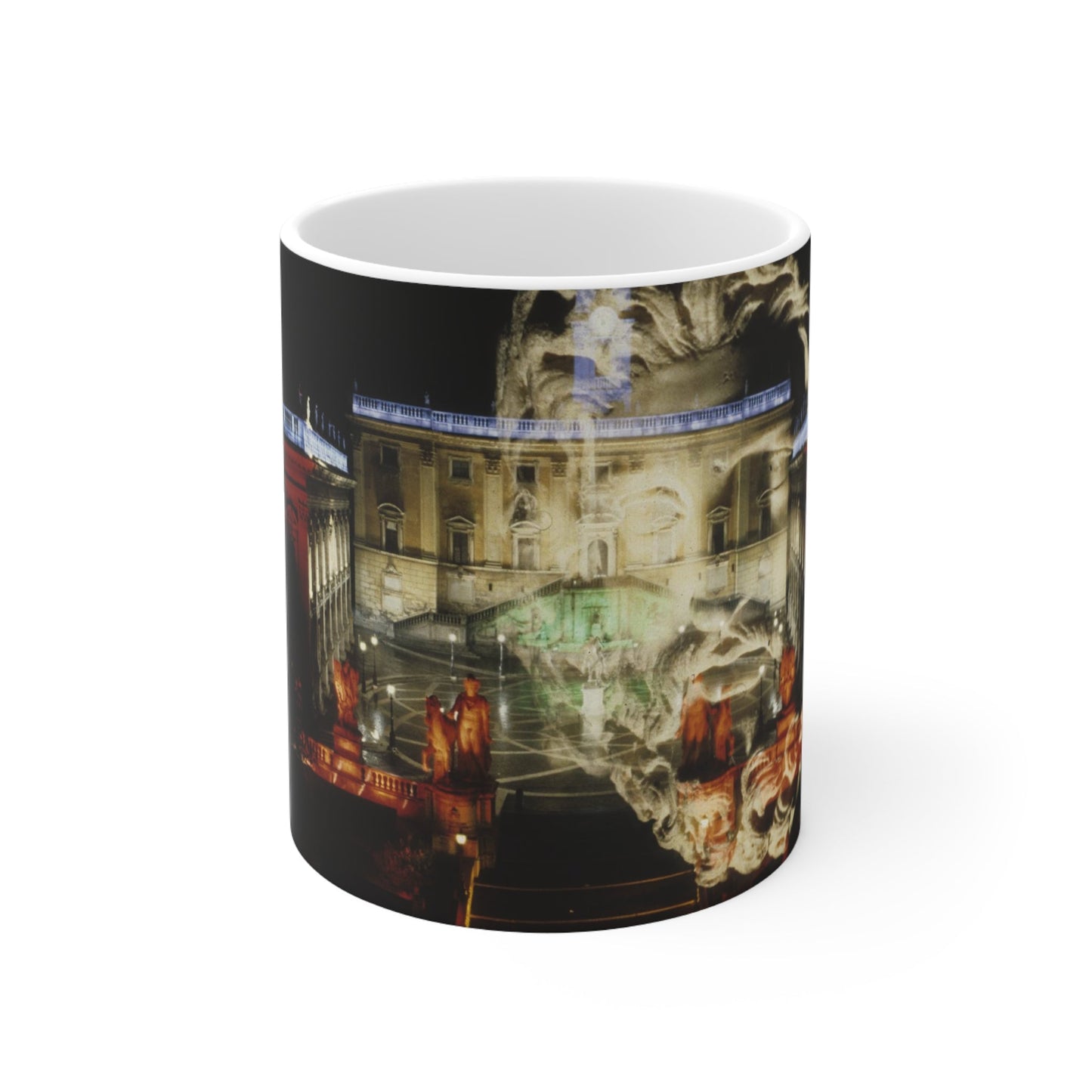 Capitoline Jupiter White Mug - Divine Architecture Cup