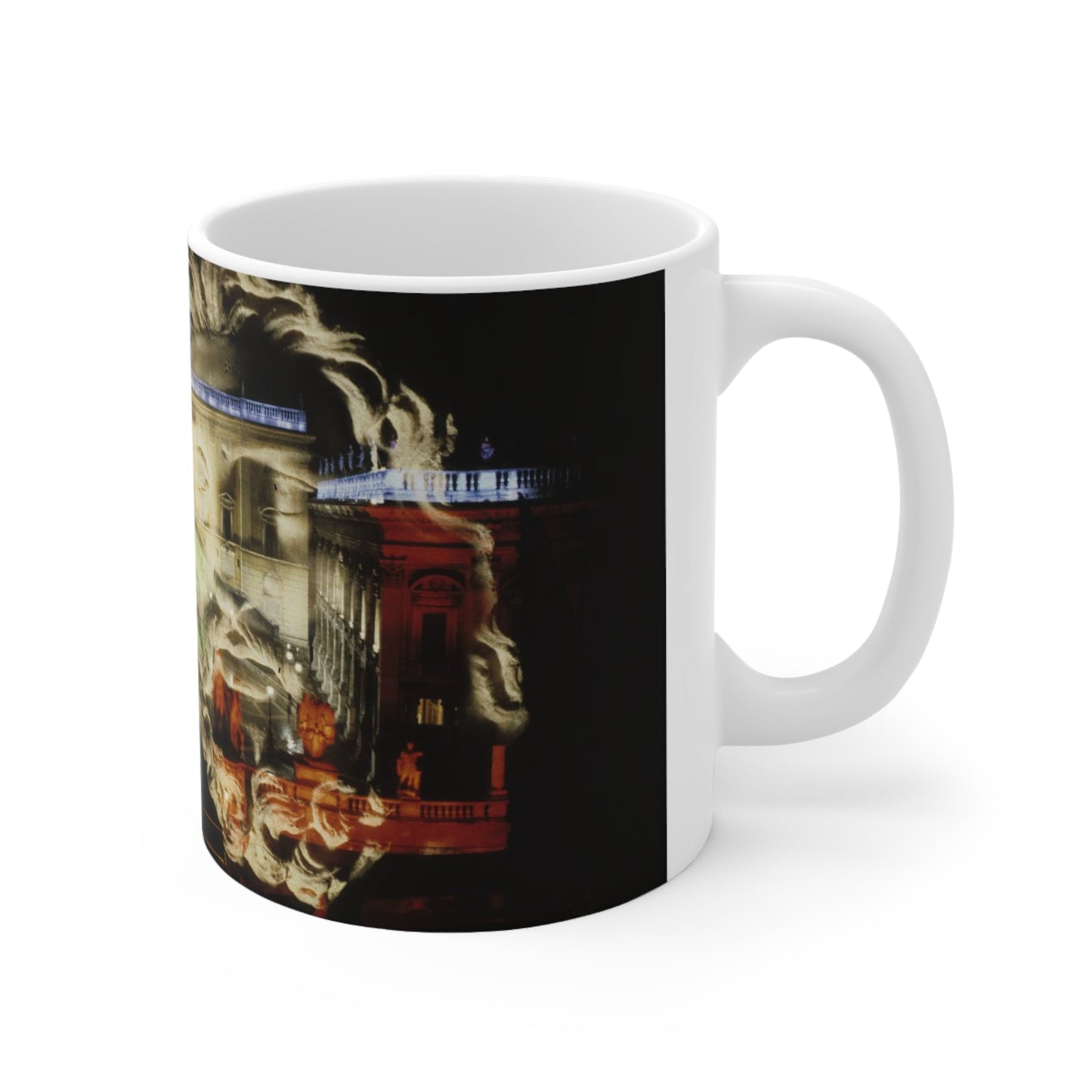 Capitoline Jupiter White Mug - Divine Architecture Cup