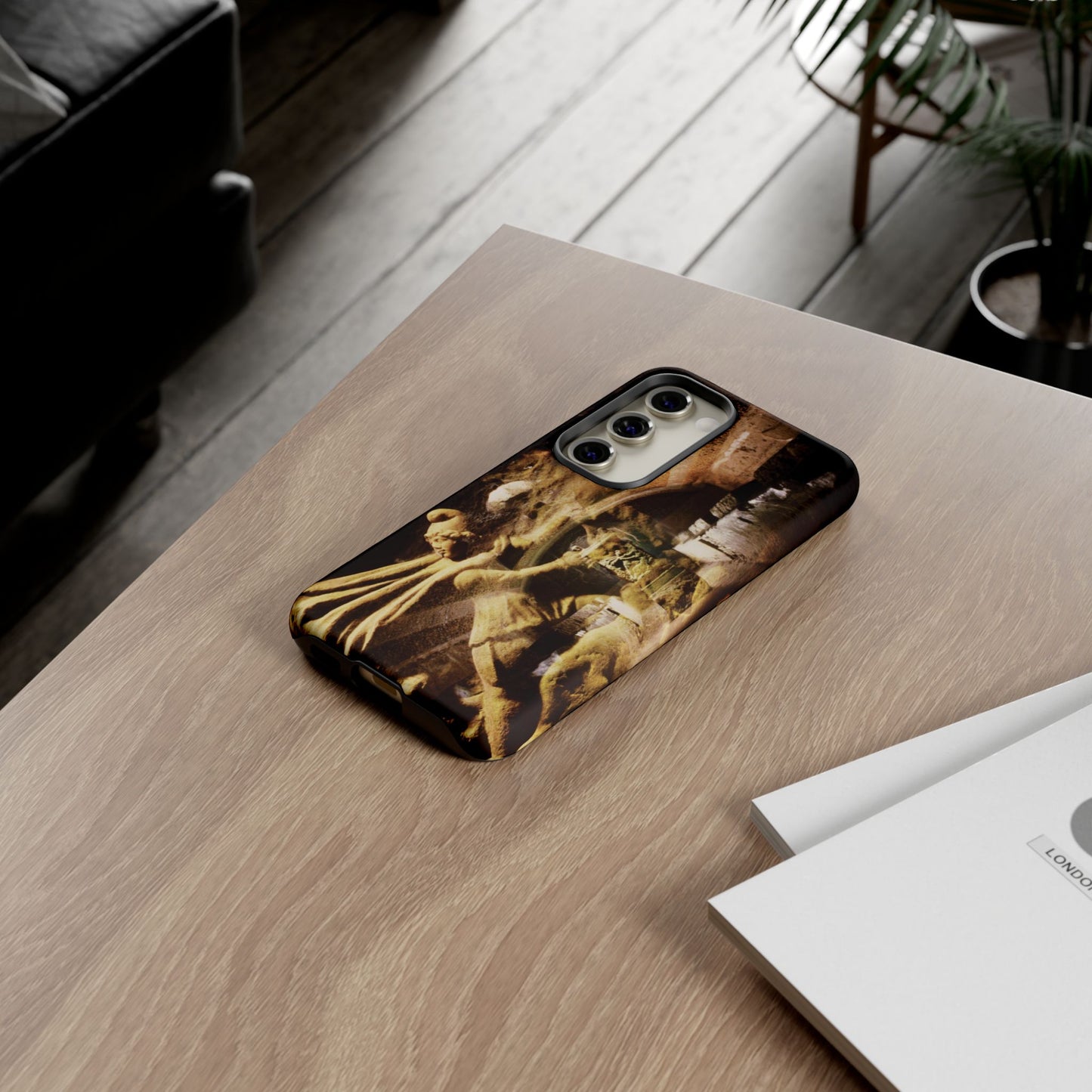 Mithras in his mithraeum of ancient Ostia Phone Cases
