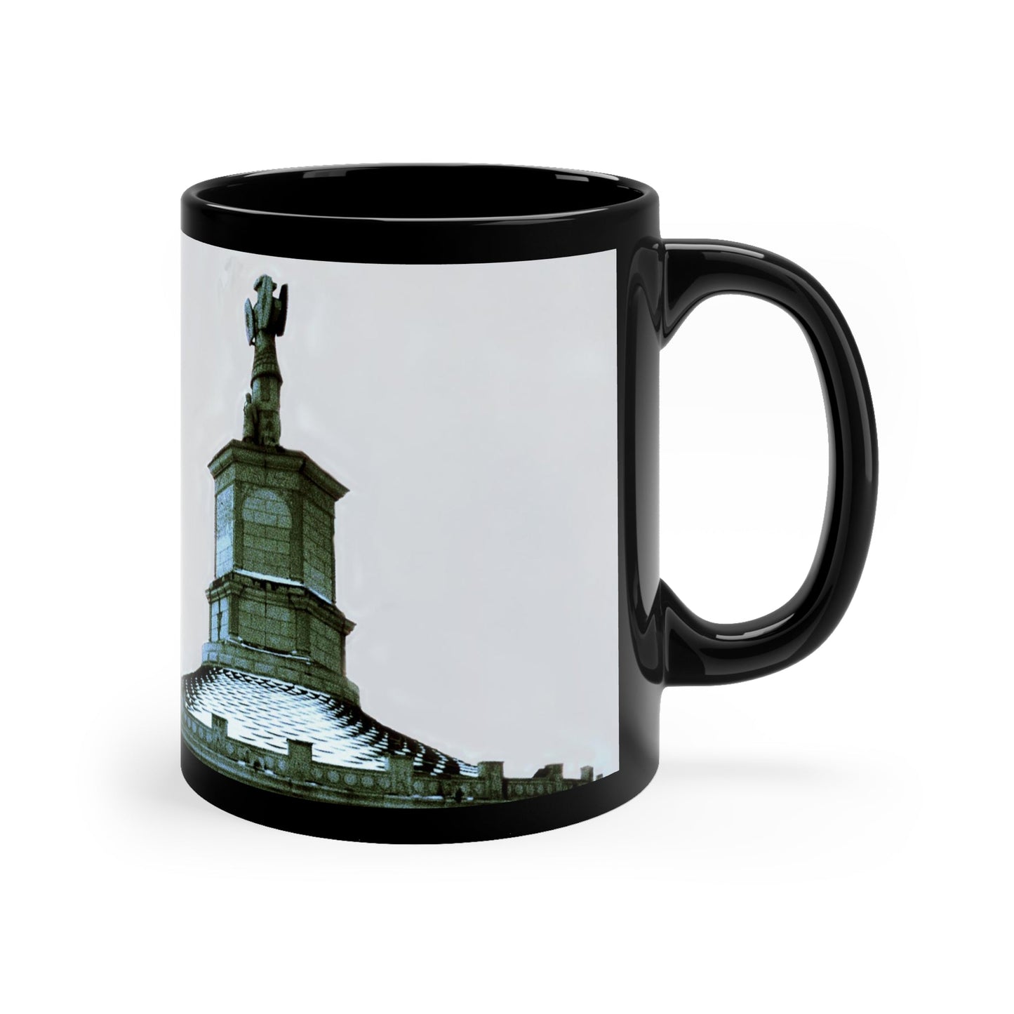 Traiano and His Temple in Thrace 11oz Black Mug
