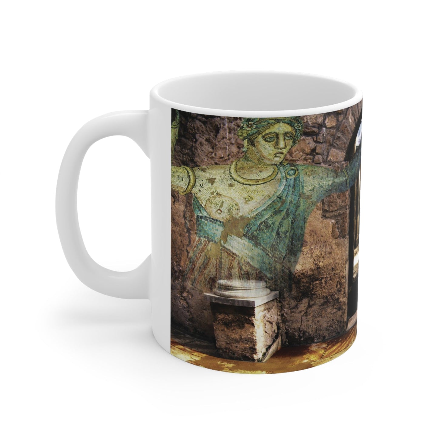 Mosaics of the Thermal Baths of Villa Armerina Mug 11oz