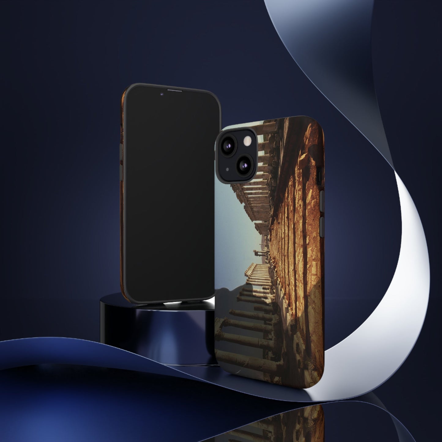 Traiano in the Colonnade of Apamea Phone Cases