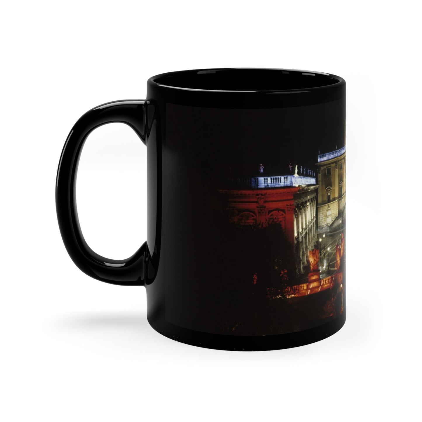 Capitoline Jupiter Black Mug - Divine Cultural Heritage Coffee Cup