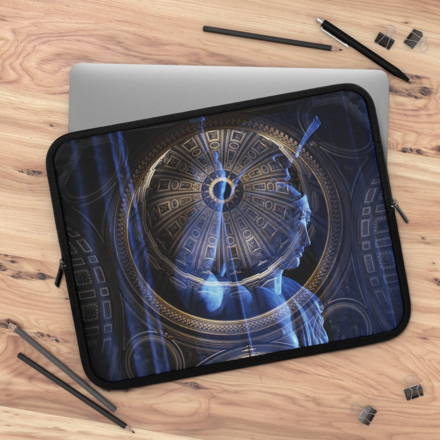 Goddess of Immortality Laptop Sleeve - Divine Transcendence Tech Protection