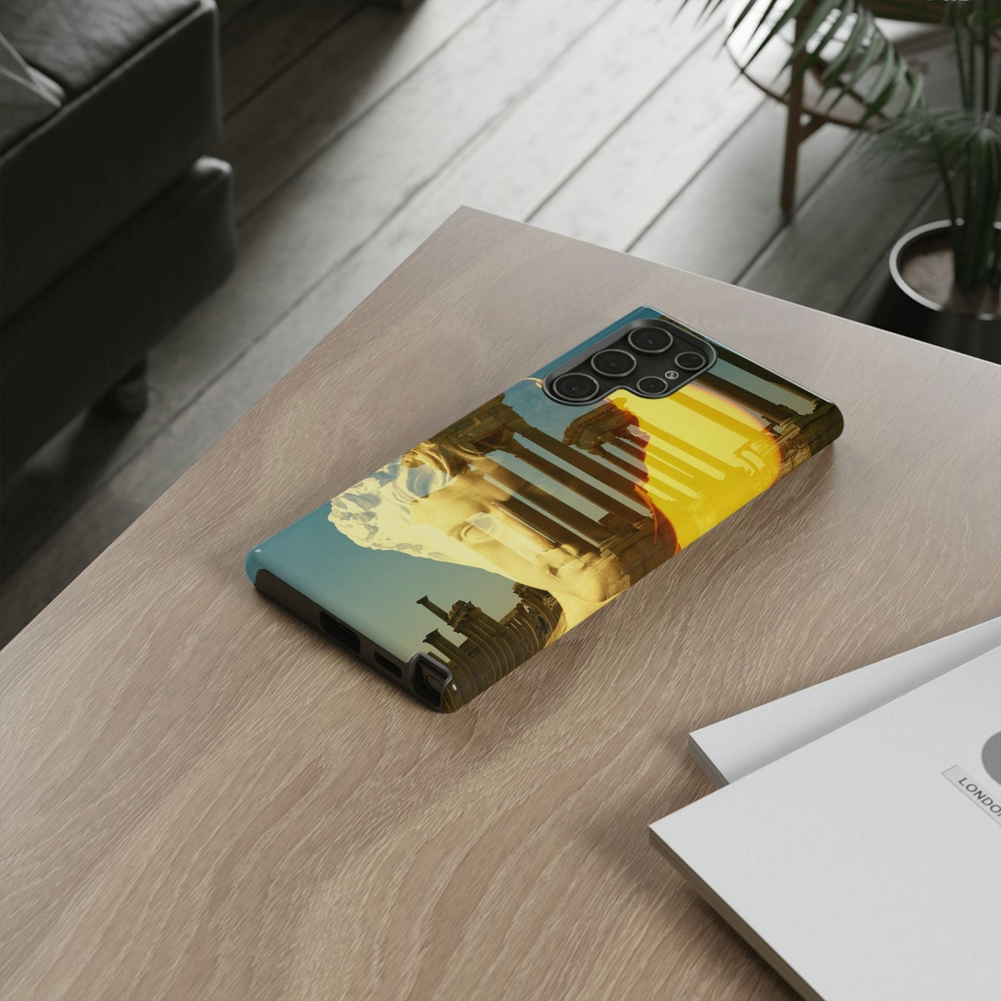 Augustus's Sun on Palmyra Phone Cases