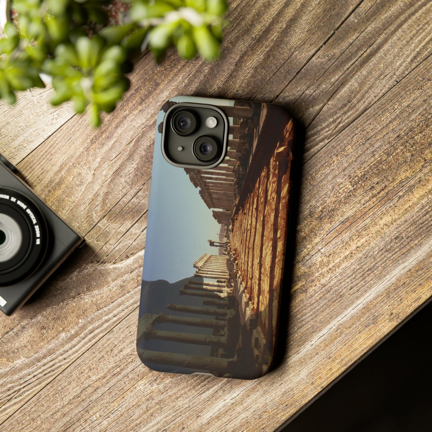 Traiano in the Colonnade of Apamea Phone Cases