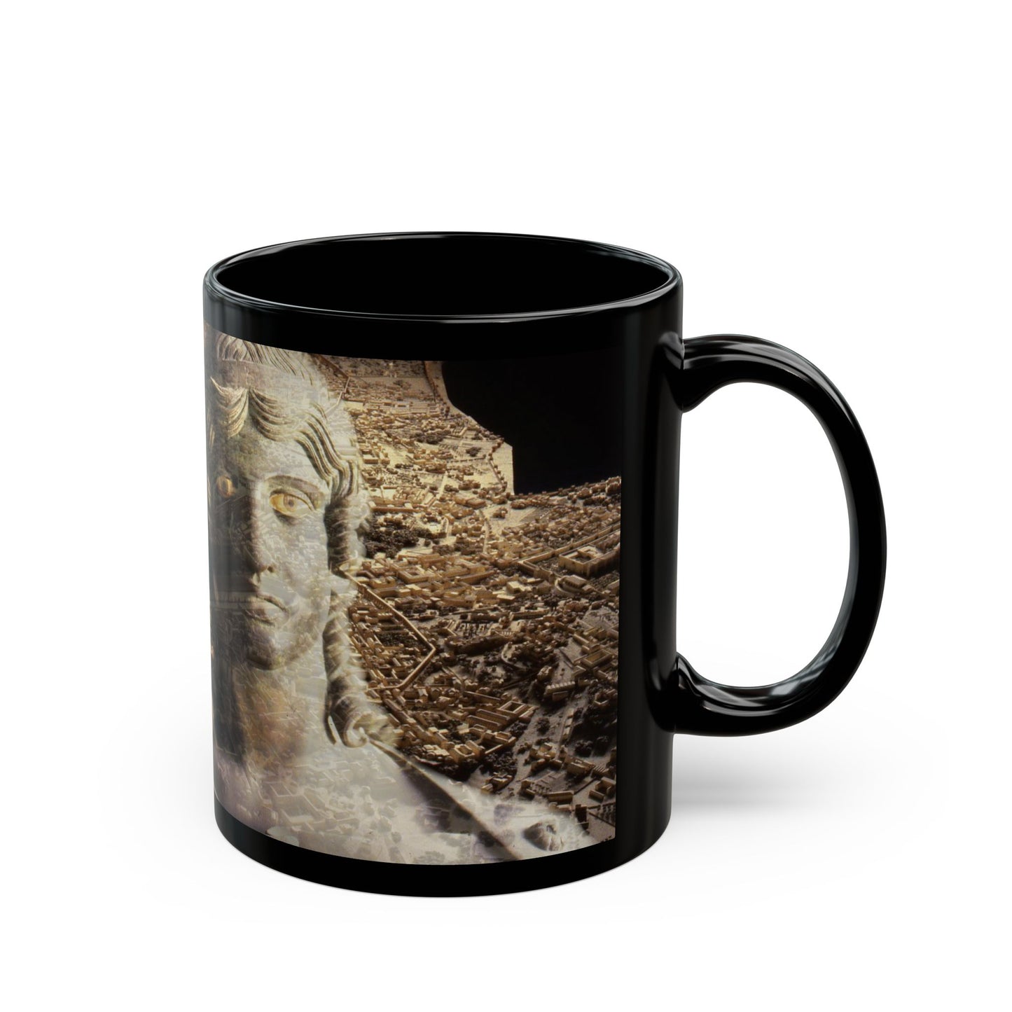The Muse of Rome 11oz Black Mug