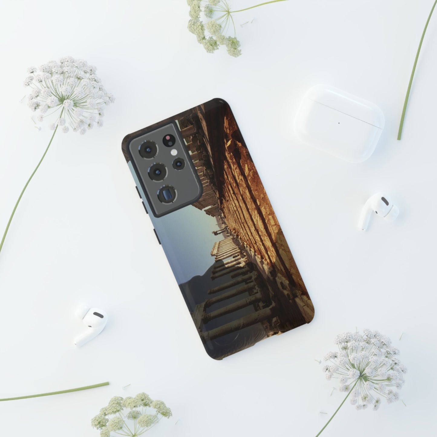 Traiano in the Colonnade of Apamea Phone Cases