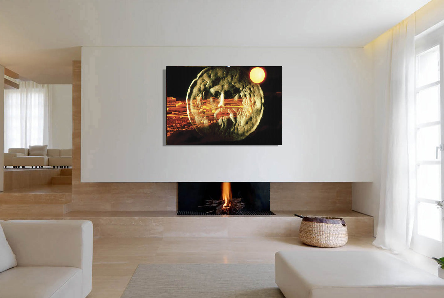 The Mouth of Truth Canvas Print