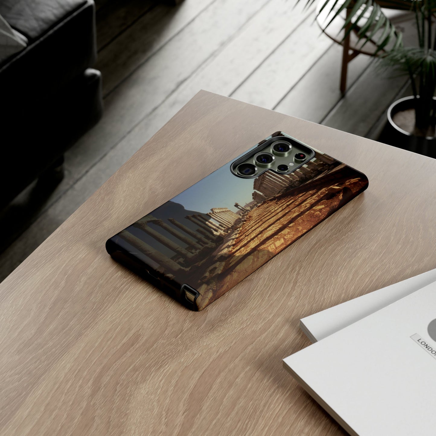 Traiano in the Colonnade of Apamea Phone Cases