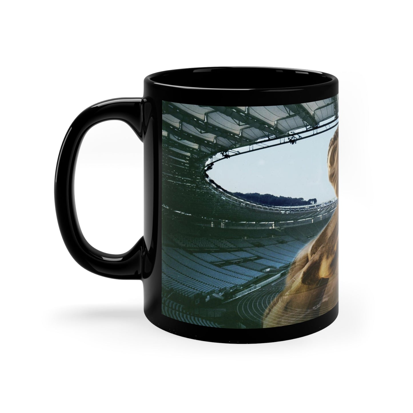 Olympic Stadium in Rome 11oz Black Mug
