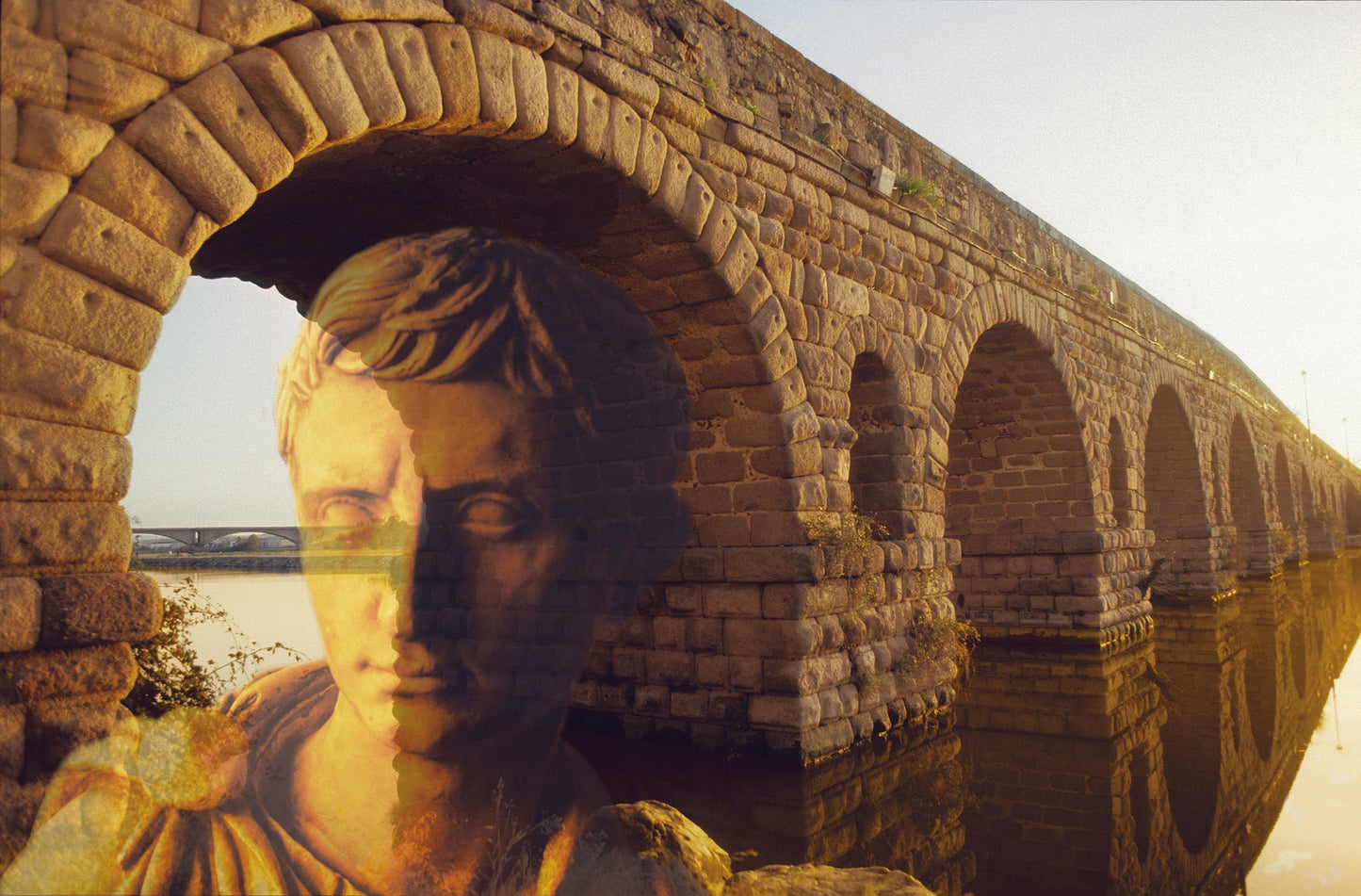 Julius Caesar and the France Bridge Acrylic Print - Engineering Mastery Art